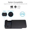 KESU USB 3.0 HDD SATA EXTERNAL HARD DRIVE DISK ENCLOSURE CASE