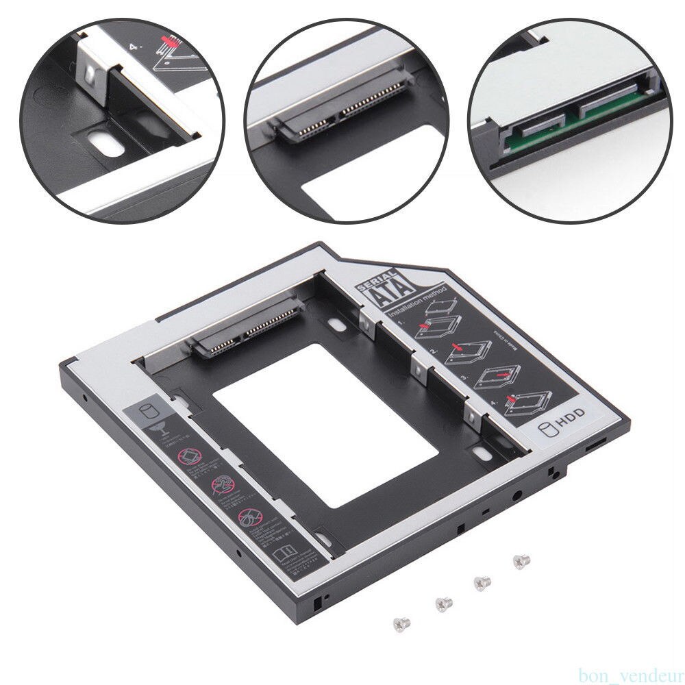 Second Hard Disk Drive CADDY-Secondary CD-ROM Storage for Laptop