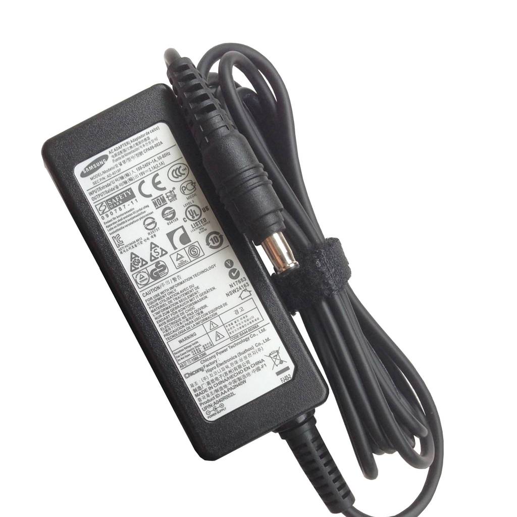 Samsung Original OEM 40W 19V 2.1A Laptop AC Adapter for NP270E5E-K01US, 5.5*3.0mm