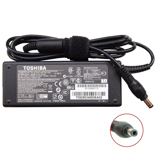 Laptop Adapter Charger For Toshiba 19V 3.42A 5.5mm X 2.5mm